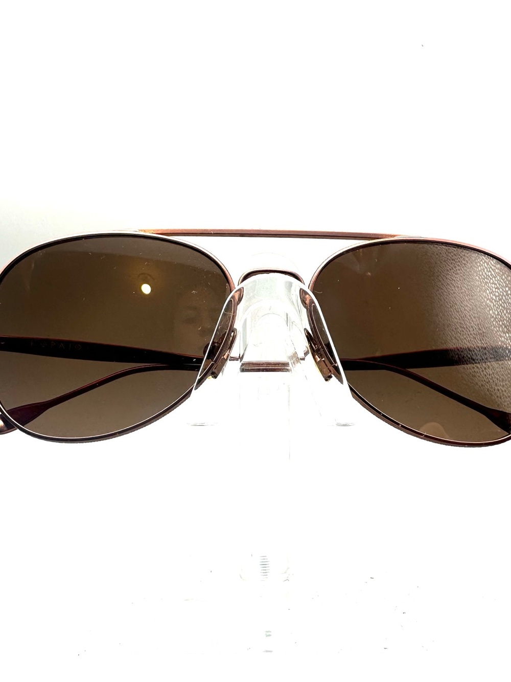 KOPAIOS Tiago R Aviator Sunglasses Bronze Brown Metal Frame 54-16-140 Mens